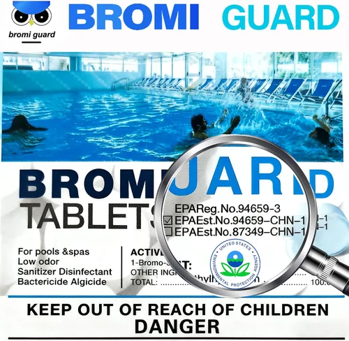 Vista 2 de Tabletas de bromo de 1 pulgada y 2.5 libras para spa, jacuzzi, pestañas químicas, tabletas bromantes, spa, bañera de hidromasaje, desinfectante