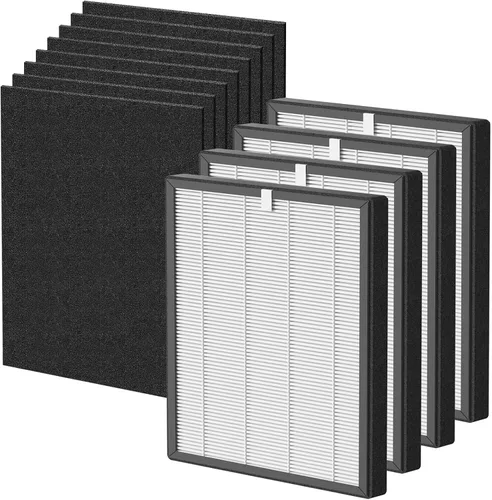 Vista 8 de Filtros True HEPA ProHEPA 9000 de reemplazo compatibles con el purificador de aire VEVA ProHEPA 9000, incluye paquete de 3 filtros True HEPA