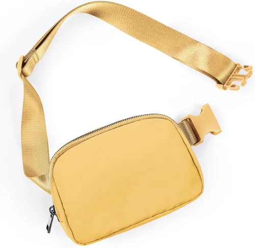 Vista 13 de ODODOS Minicangurera unisex con correa ajustable; pequeña bolsa de la cintura para entrenamiento, correr, viajes y senderismo, DESERT SAGE