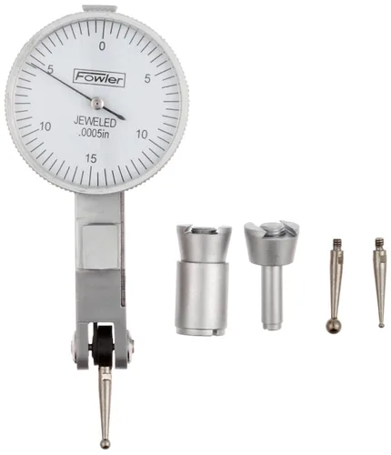 Vista 5 de Fowler 52-563-777-0, Indicador de prueba horizontal con rango de medición de 0-0.008" (blanco)