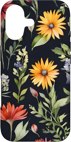 Vista 32 de iPhone 16 Bouquet Acuarela Flores Acuarela Floral Botánico Case