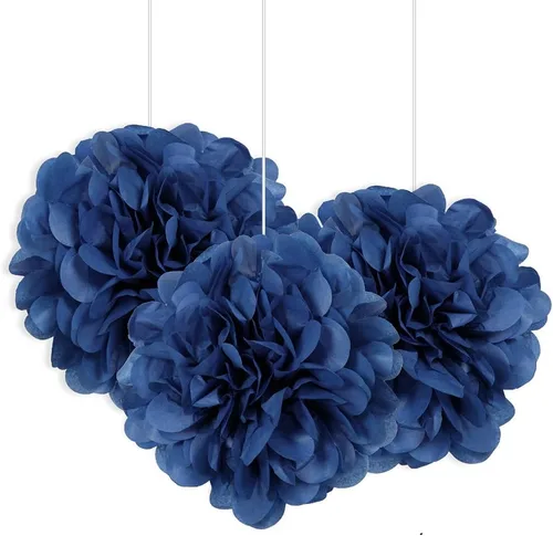 Vista 5 de Mini decoración de papel de hojaldre negro (3 unidades) – Material llamativo y de alta calidad – Perfecto para eventos y decoración de fiestas