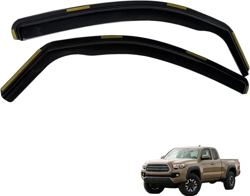 Vista 17 de inchannel - Visera de ventana compatible con Toyota 4Runner 2010-2024, protectores de lluvia, deflector de viento, humo, 4 piezas
