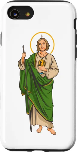 Vista 18 de Funda para iPhone 16 San Judas Tadeo. Santo De Las Causas Difícil