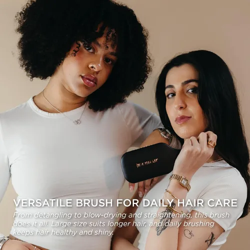 Vista 5 de Denman Gentle Paddle Hairbrush for Comfortable Detangling, Blowdrying and Styling