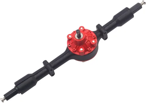 Vista 3 de Share Goo RC Gear Eje de puente de carcasa de eje trasero con eje de transmisión compatible con WPL D12 RC Car Upgrade Parts