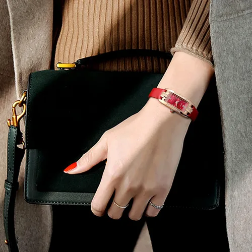 Vista 6 de ROCOSJEWE Watches for Women Japanese Quartz Analog Ladies Wrist Watch Leather Strap Elegant Waterproof Dress Watch Diamond RJ209S