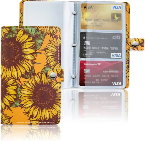 Vista 12 de lizimandu Libro Tarjetero para Tarjetas de Visita, Estuche Libro de Tarjetas de Visita de Cuero PU, Carpeta Organizadora para Tarjetas