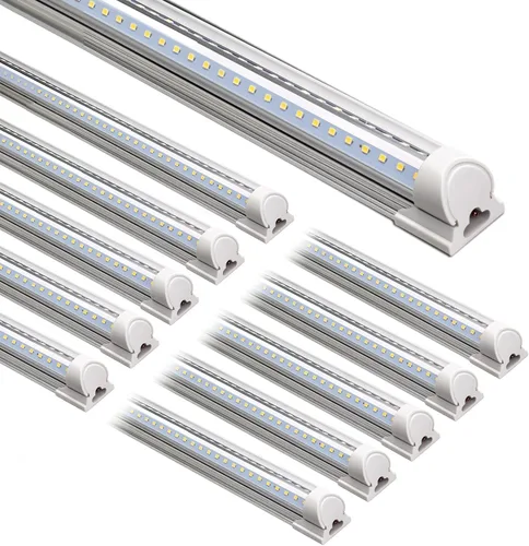 Vista 19 de Barrina T8 Luz LED para Taller 4 Pies, 40W 5500LM 5000K, Cubierta Transparente, Luces de Techo para Garaje, Lámpara LED en Forma de V, Luces