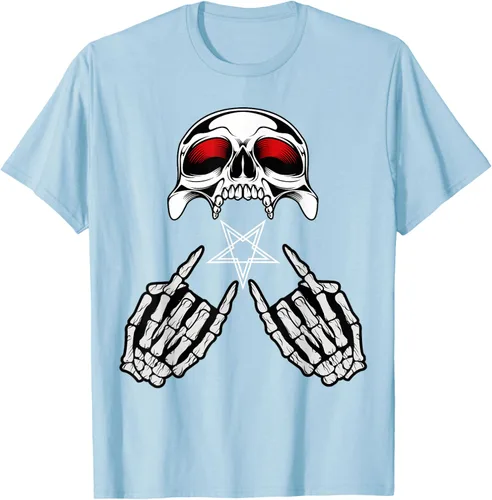Vista 54 de Camisas de metal pesado con diseño de abanico de metal Negro