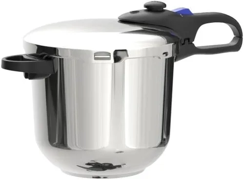 Vista 4 de Magefesa Favorit - Olla a presión de acero inoxidable de 6.3 cuartos de galón, compatible con inducción, funciona en todas las estufas Plateado