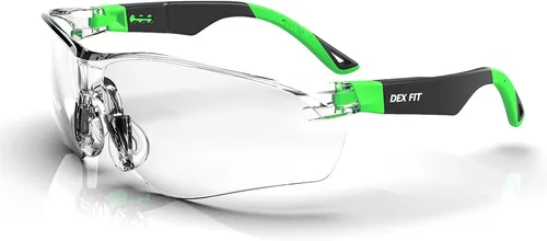 Vista 13 de DEX FIT Gafas de seguridad SG210N – Antivaho y resistentes a los arañazos Z87.1 protección ocular, patillas ajustables y agarre antideslizante