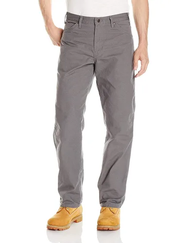 Vista 19 de Dickies Jeans de carpintero para hombre, ajuste relajado, pierna recta, Negro, 30 x 30