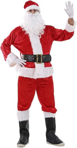 Vista 3 de AERO ARMOR Disfraz de Papá Noel para hombre de Navidad