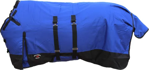 Vista 5 de 1200d atuendo impermeable para caballo rígido, manta de invierno pesada, Bellyband Negro