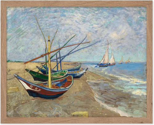 Vista 78 de Poster Master Póster clásico de Van Gogh, impresión impresionista vintage, regalo para artista, pintor, autorretrato, sombrero de paja, dibujo