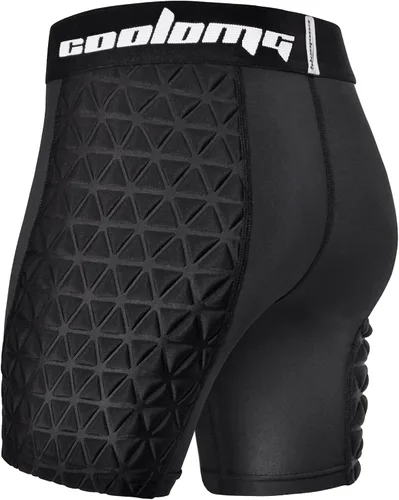 Vista 3 de COOLOMG Youth Girls Softball Sliding Shorts Padded Compression Slider Shorts for Baseball Football Lacrosse Cricket