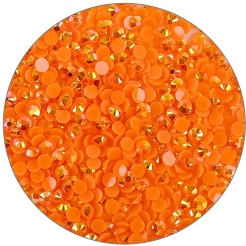 Vista 16 de 3000 piezas de diamantes de imitación de parte posterior plana SS6/2 mm de vidrio transparente AB, gemas redondas de cristal para arte de uñas