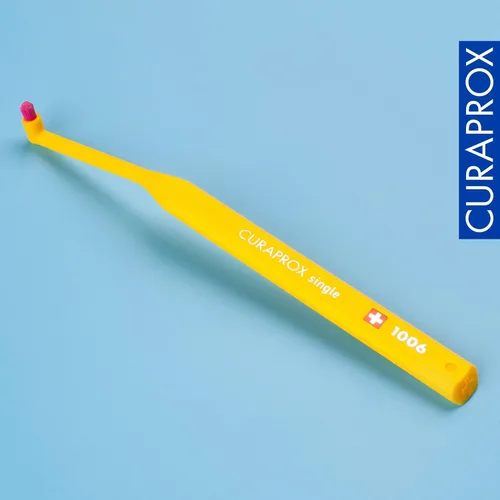 Vista 5 de Curaprox Cepillo de dientes de un solo mechón – Limpieza de línea de encías de precisión Cuidado suave para aparatos ortopédicos e implantes