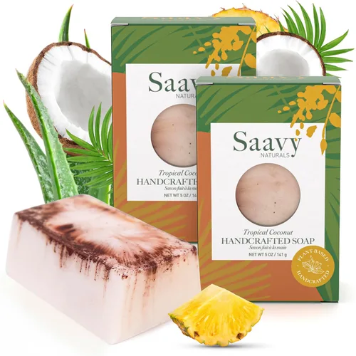 Vista 16 de Saavy Naturals Barras de jabón corporal hechas a mano, rosa búlgara, hidratante para mujeres, fórmula vegana orgánica, espuma cremosa sin residuos