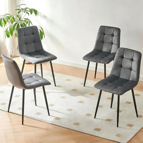 Vista 13 de Homedot Juego de mesa de comedor para 2, mesa de cocina de 3 piezas, juego de sillas de comedor redondas y negras para espacios pequeños, juego