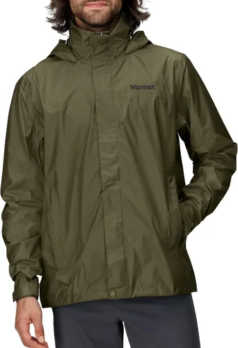 Vista 9 de MARMOT Chaqueta impermeable Precip Eco para hombre, 100% reciclada, transpirable, ligera, plegable Azul ártico