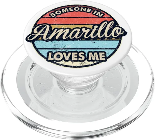 Vista 7 de Someone In Amarillo Loves Me City US USA PopSockets Adhesive PopGrip