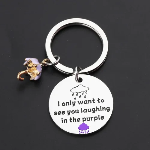 Vista 2 de BLEOUK Singer Keychain Singer Fans Jewelry Music Song Lyrics Inspired Keychain