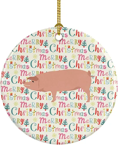 Vista 62 de Caroline's Treasures Adorno de cerámica de avestruz común para árbol de Navidad, decoración colgante para el hogar, Navidad, vacaciones, fiesta