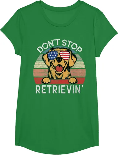 Vista 49 de Don't Stop Retrievin' Golden Retriever Dog Camiseta, Negro