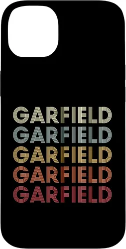 Vista 15 de Funda con texto vintage para iPhone 16 Garfield Michigan Garfield MI Retro