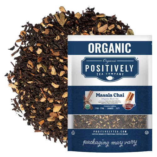 Vista 39 de Bolsas de hojas sueltas para té. Orgánicas por USDA. Positively Tea LLC.