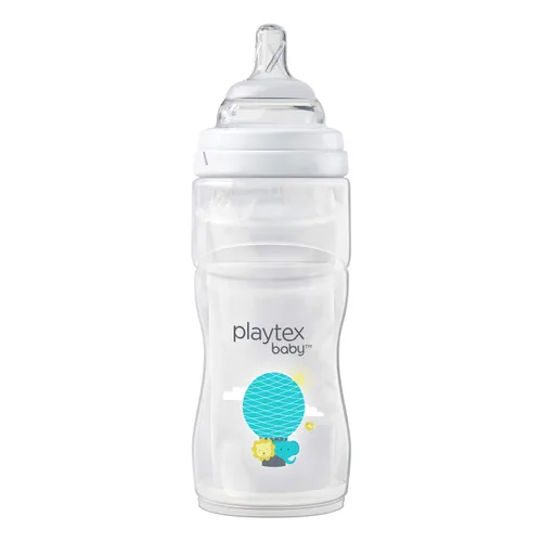 Vista 2 de Playtex Biberón para bebé con forros desechables para bebés amamantados, botellas decoradas de 8 onzas, 3