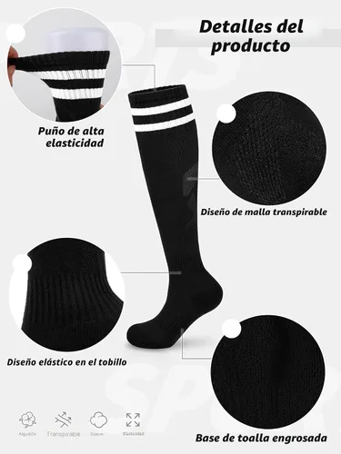 Vista 4 de Hryrbay Kids Soccer Shin Guards and Socks Toddler Soccer Shin Pads Protective Defender Gear for Boys Girls Ages 3-15 Great for Training, Matches