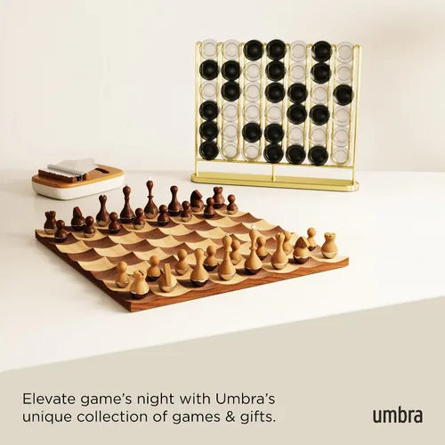 Vista 6 de Umbra STAX Juego de Cuatro en Línea, Latón