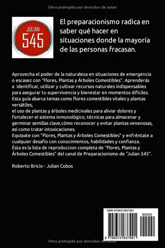 Vista 2 de Julian 545, de YouTube al papel - Flores y plantas comestibles (Spanish Edition)