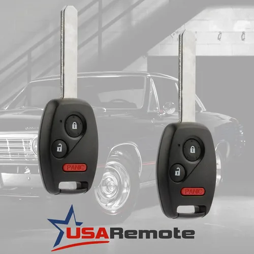Vista 2 de Llavero de control remoto de entrada sin llave compatible con Honda Fit 2008 / Honda Odyssey 2005-2010 / Honda Ridgeline 2006-2014 (OUCG8D-380H-A)