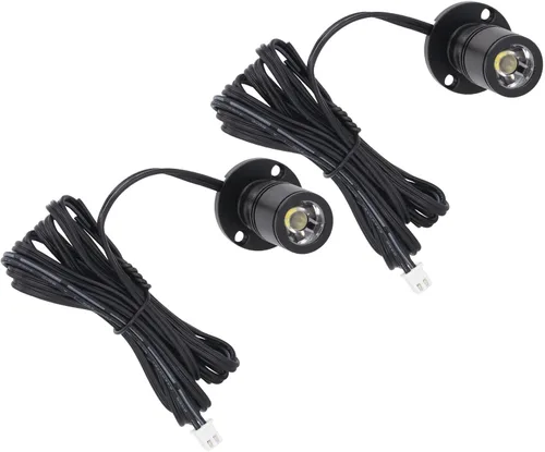 Vista 5 de Garosa Mini proyector regulable USB 5V luz artística mini LED luces de acento proyector de armario 1 a 2 luces de punto para porche, vitrinas