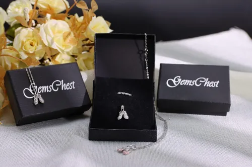 Vista 7 de 925 Sterling Silver Dance Recital Gifts for Girls Ballerina Necklace Jewelry Cubic Zirconia Ballet Slippers Shoes Necklace for Women Teen Little