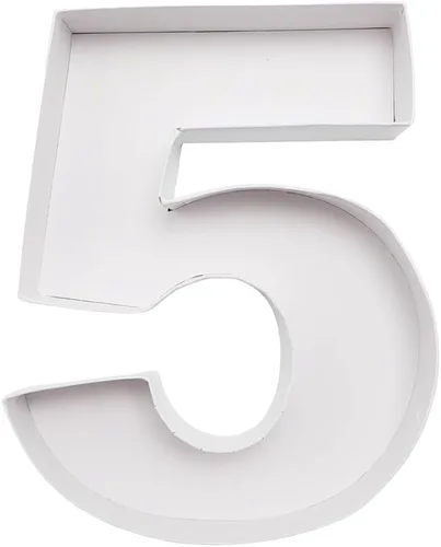 Vista 5 de WENPACK 8" Pequeños Recortes de Letra de Cartón Rellenables en Forma de Papel Maché Cortados en Forma de Letra, Bandeja para Dulces, Envase