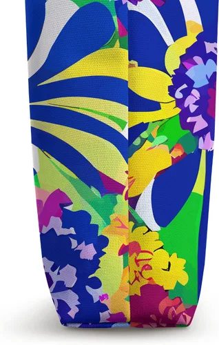 Vista 3 de Retro Flower Hippie Daisy 60s 70s Bolsa de mano estética floral