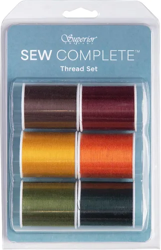 Vista 2 de Superior Threads Sew Complete Hilo de Coser de Poliéster para Acolchado Carrete de 300 Yardas Paquete de 6 (Otoño) Carretes de 300 yardas de hilo