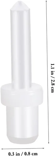 Vista 2 de Housoutil Reparación de la persiana del obturador 60pcs Reparación del obturador Puerta de Gabinete Plástico Blanco Único Primavera