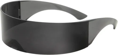 Vista 2 de grinderPUNCH Gafas de sol Futuristic Shield Cyclops Cyberpunk Visor Gafas Mono Alien de los años 80
