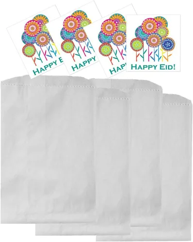 Vista 5 de Happy Eid Flower Party Cupcake Toppers (12 unidades)