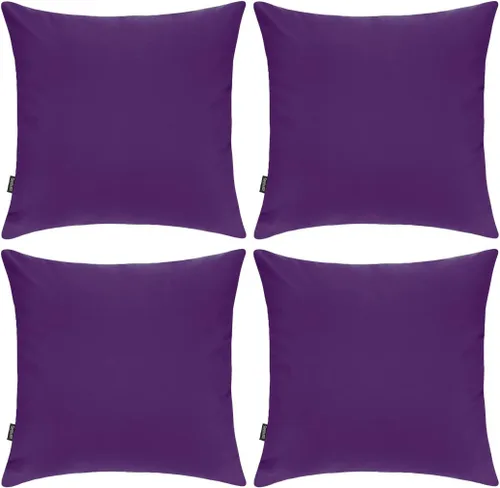 Vista 18 de Coddsmz Paquete de 4 fundas decorativas de 100% algodón para cojín cuadrado, funda de almohada de color liso para bricolaje, para sofá y dormitorio