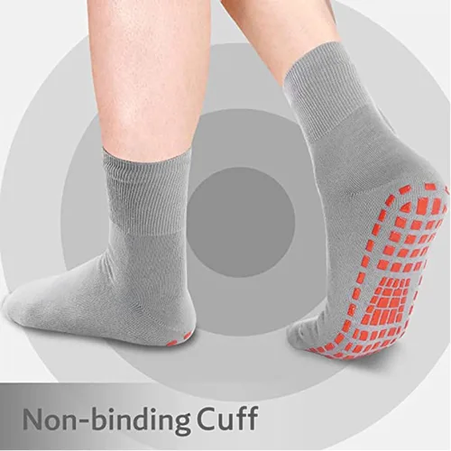 Vista 4 de NOVAYARD 5 pares de calcetines antideslizantes para hospital, diabéticos, yoga, pilates, barre hombres y mujeres