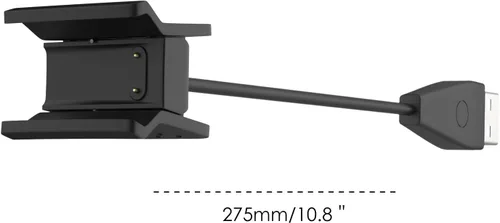 Vista 2 de MoKo Cargador con botón de reinicio compatible con Fitbit Alta HR, cargador USB de repuesto, adaptador de base de carga con cable de 1.8 pies