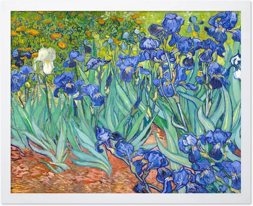 Vista 24 de Poster Master Póster clásico de Van Gogh, impresión impresionista vintage, regalo para artista, pintor, autorretrato, sombrero de paja, dibujo
