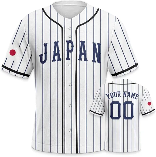 Vista 26 de Custom 2026 World Baseball Jersey Sports Shirt for Fans Men Youth Women Gifts Personalize Your Name Number S-6XL